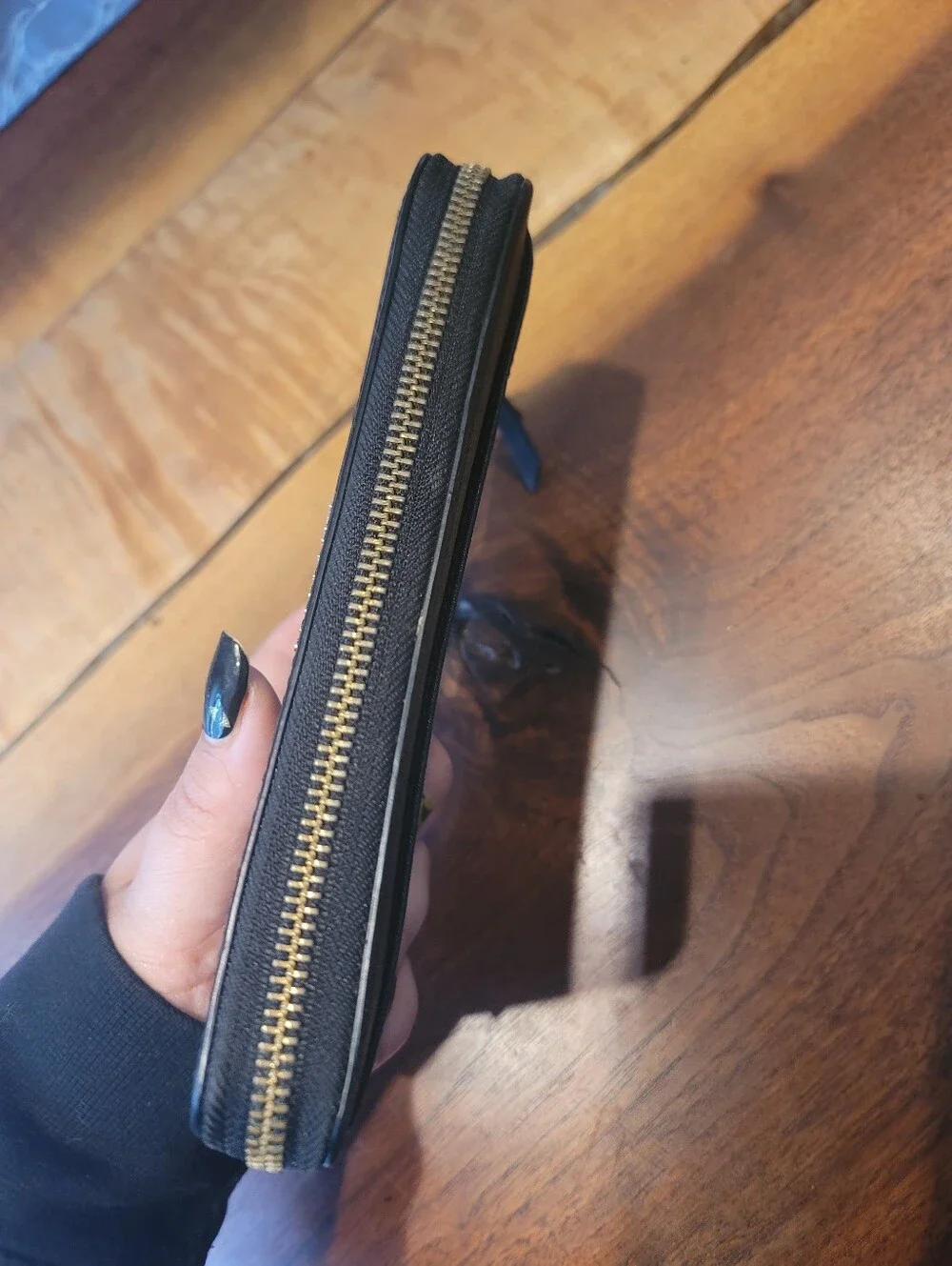 Kate Spade Black Leather Continental Wallet